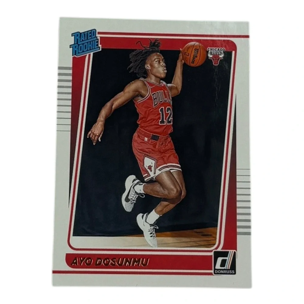 2021 Donruss Rated Rookie Ayo Dosunmu Chicago Bulls Basketball Card‎ 221